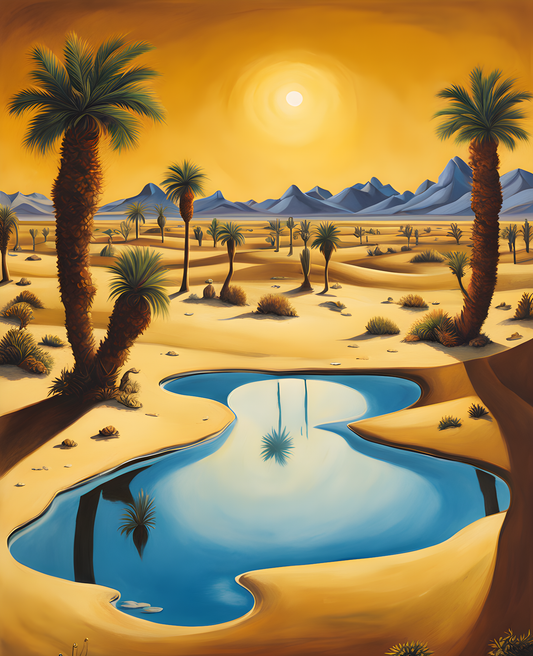 Desert Oasis (1) - Van-Go Paint-By-Number Kit