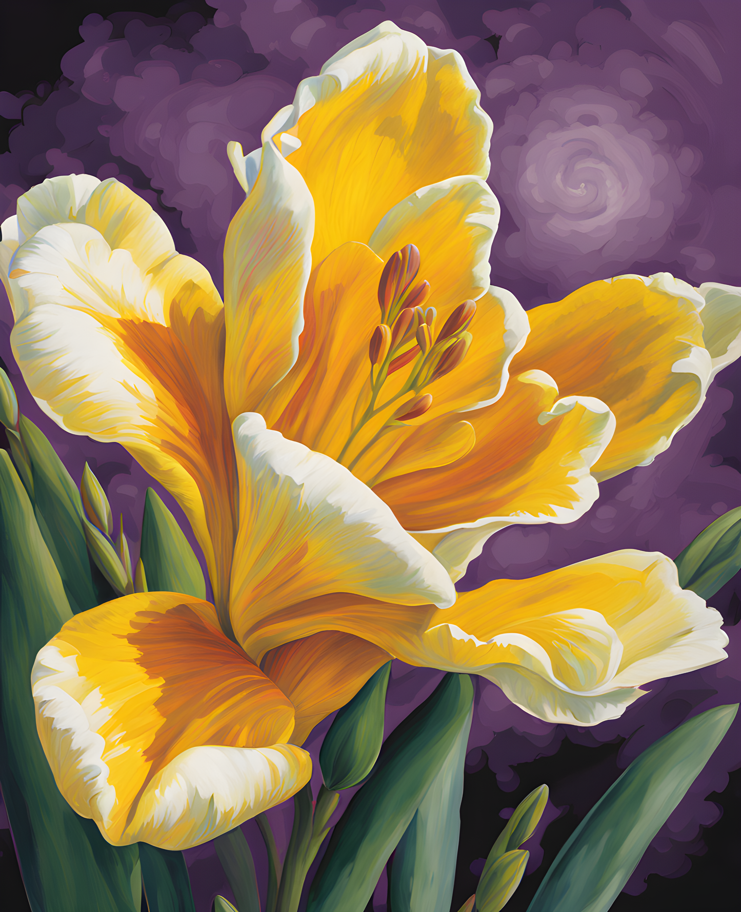 Exotic Flowers Collection (13) - Freesia Fantasy - Van-Go Paint-By-Number Kit