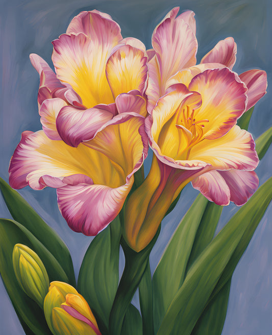 Exotic Flowers Collection (15) - Freesia Fantasy - Van-Go Paint-By-Number Kit