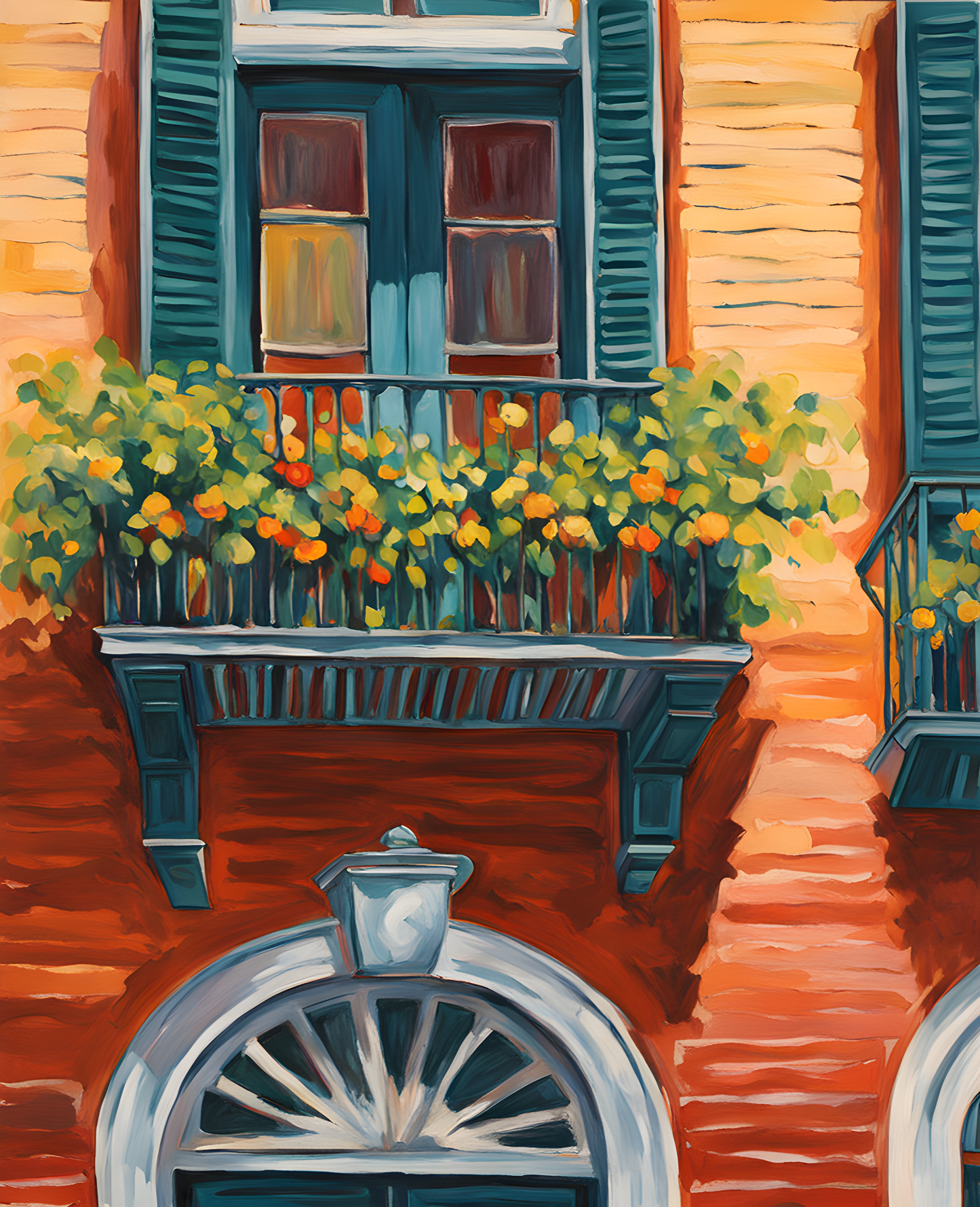 New Orleans Collection (20) - French Quarter Balcony - Van-Go Paint-By-Number Kit