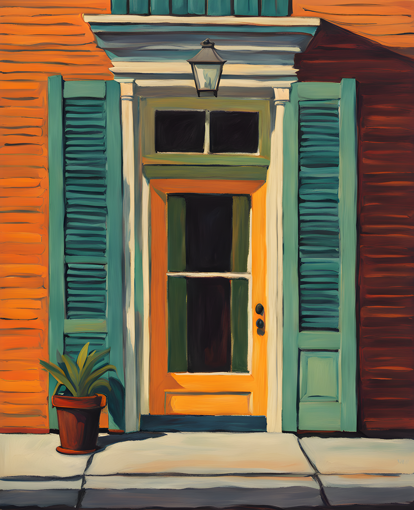 New Orleans Collection (16) - French Quarter Doorway - Van-Go Paint-By-Number Kit