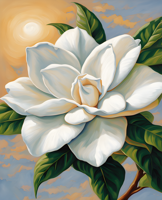 Exotic Flowers Collection (11) - Gardenia Grace - Van-Go Paint-By-Number Kit