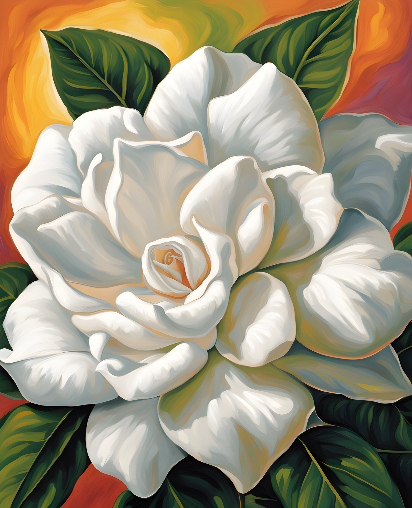 Exotic Flowers Collection (10) - Gardenia Grace - Van-Go Paint-By-Number Kit