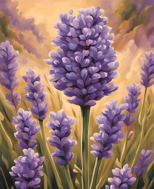 Lavender Fields (1) - Van-Go Paint-By-Number Kit