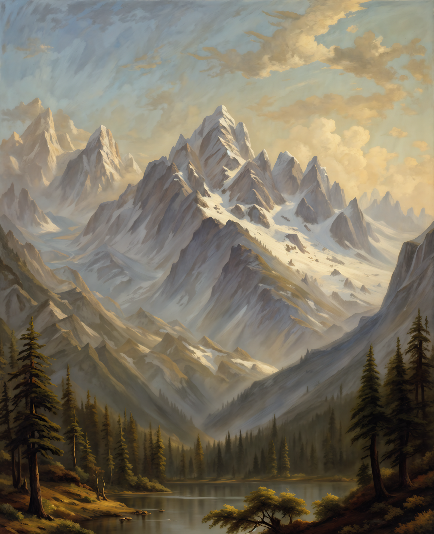 Majestic Mountains (1) - Van-Go Paint-By-Number Kit