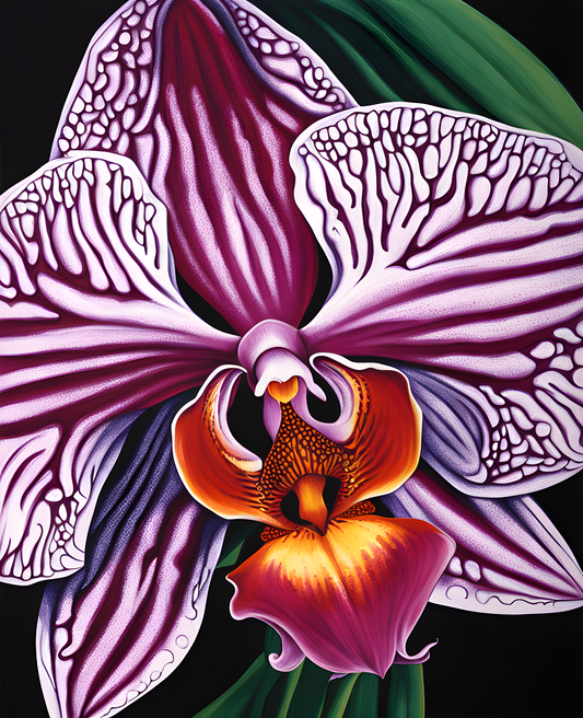 Exotic Flowers Collection (49) - Orchid Opulence - Van-Go Paint-By-Number Kit