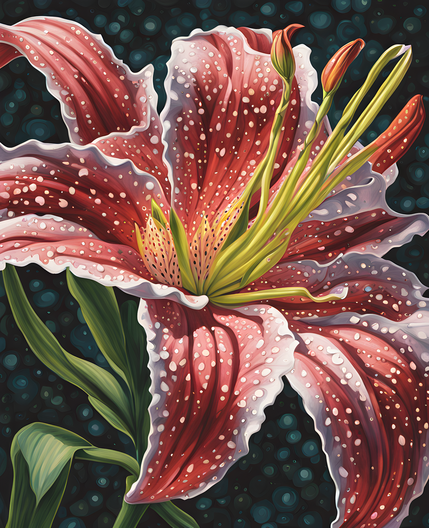 Exotic Flowers Collection (44) - Stargazer Splendor - Van-Go Paint-By-Number Kit