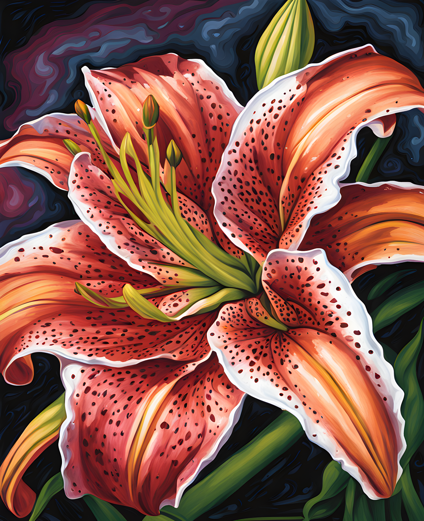 Exotic Flowers Collection (45) - Stargazer Splendor - Van-Go Paint-By-Number Kit