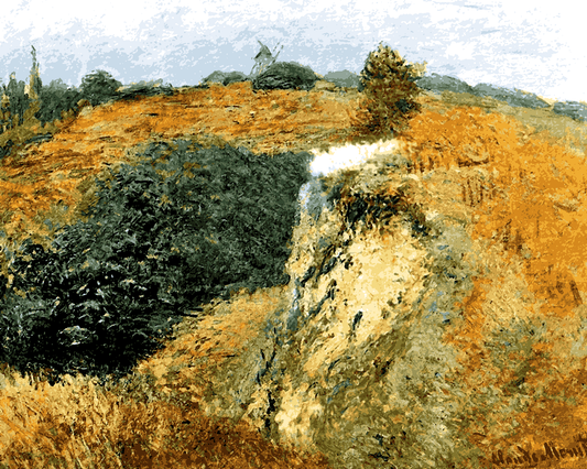 Claude Monet PD (100) - Les Coteaux d'Orgemont - Van-Go Paint-By-Number Kit