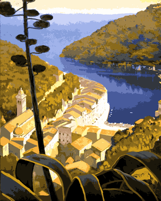 Vintage Travel Poster Collection PD (101) - Italy - Van-Go Paint-By-Number Kit