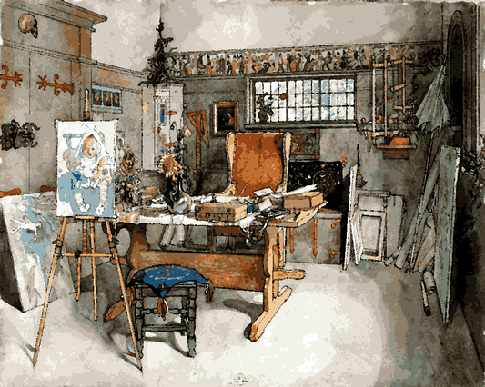 The Studio by Carl Larsson (103) - Van-Go Paint-By-Number Kit