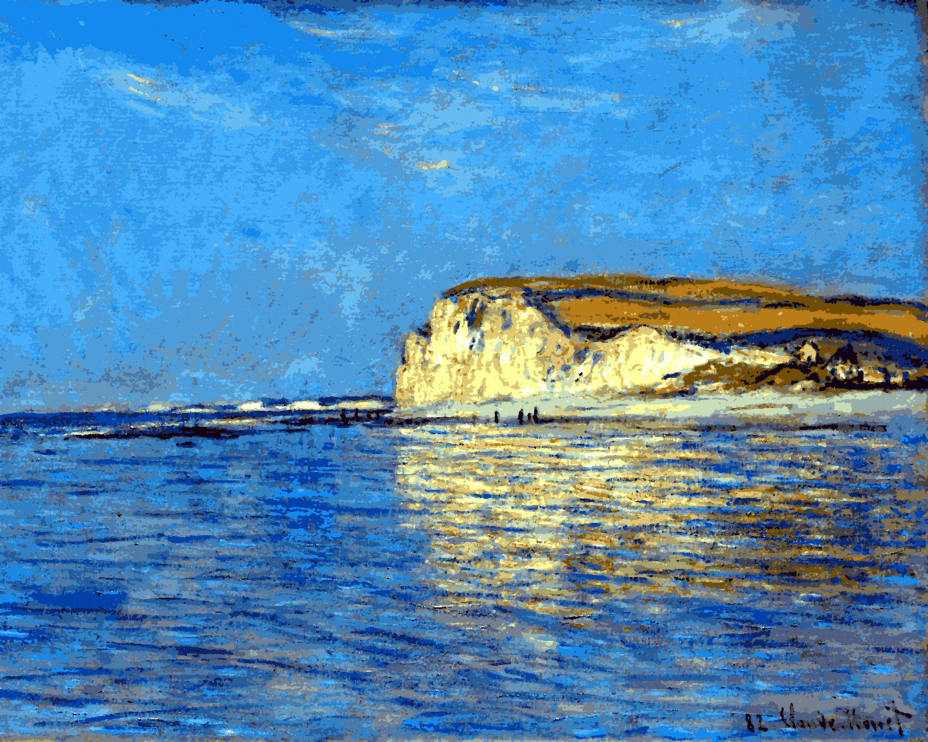 Claude Monet PD (104) - Low Tide at Pourville, near Dieppe - Van-Go Paint-By-Number Kit