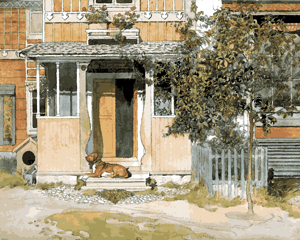 The Veranda by Carl Larsson (107) - Van-Go Paint-By-Number Kit