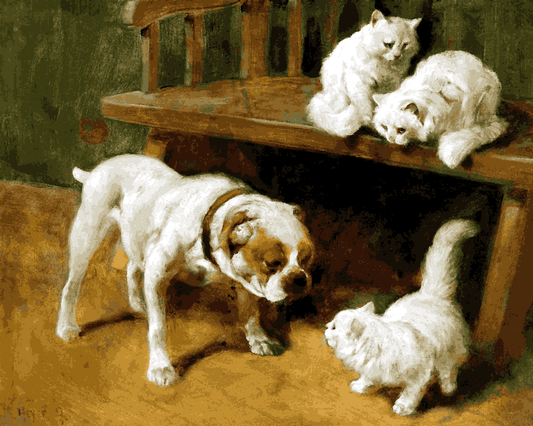 Dogs Collection PD (10) - Dog and Cats by Arthur Heyer - Van-Go Paint-By-Number Kit