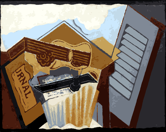 Juan Gris Collection PD (10) - Still Life with a White Cloud - Van-Go Paint-By-Number Kit