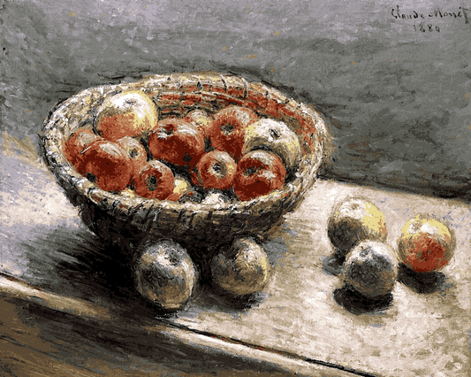 Claude Monet PD (10) - Basket of Apples - Van-Go Paint-By-Number Kit