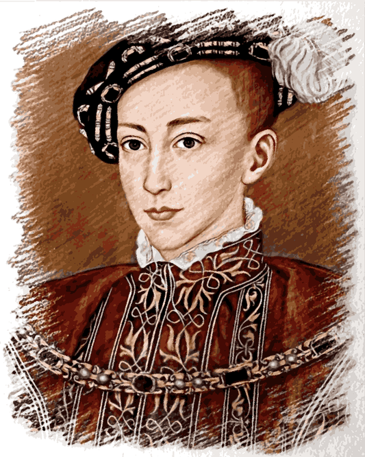 Royal Portrait PD (33) - Edward VI of England - Van-Go Paint-By-Number Kit