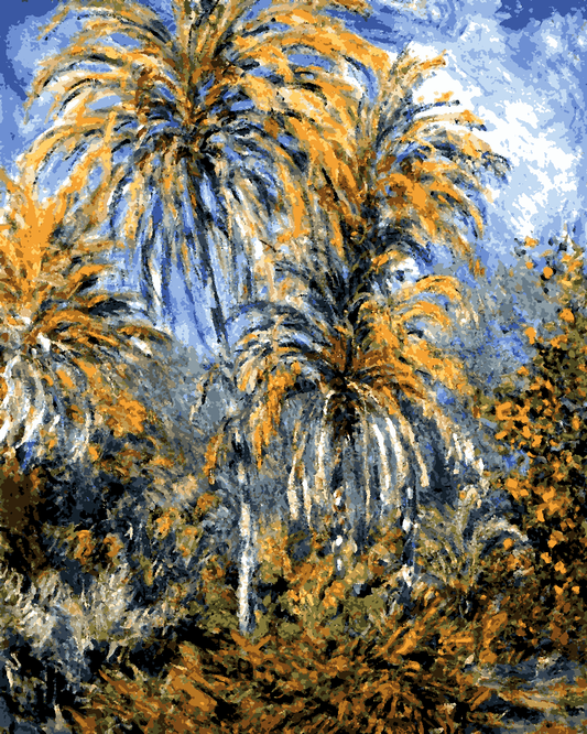 Claude Monet PD (121) - Palm Trees Bordighera - Van-Go Paint-By-Number Kit