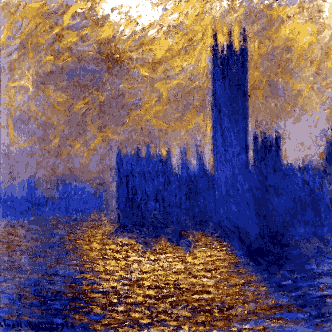 Claude Monet PD (123) - Parlament in London - Van-Go Paint-By-Number Kit