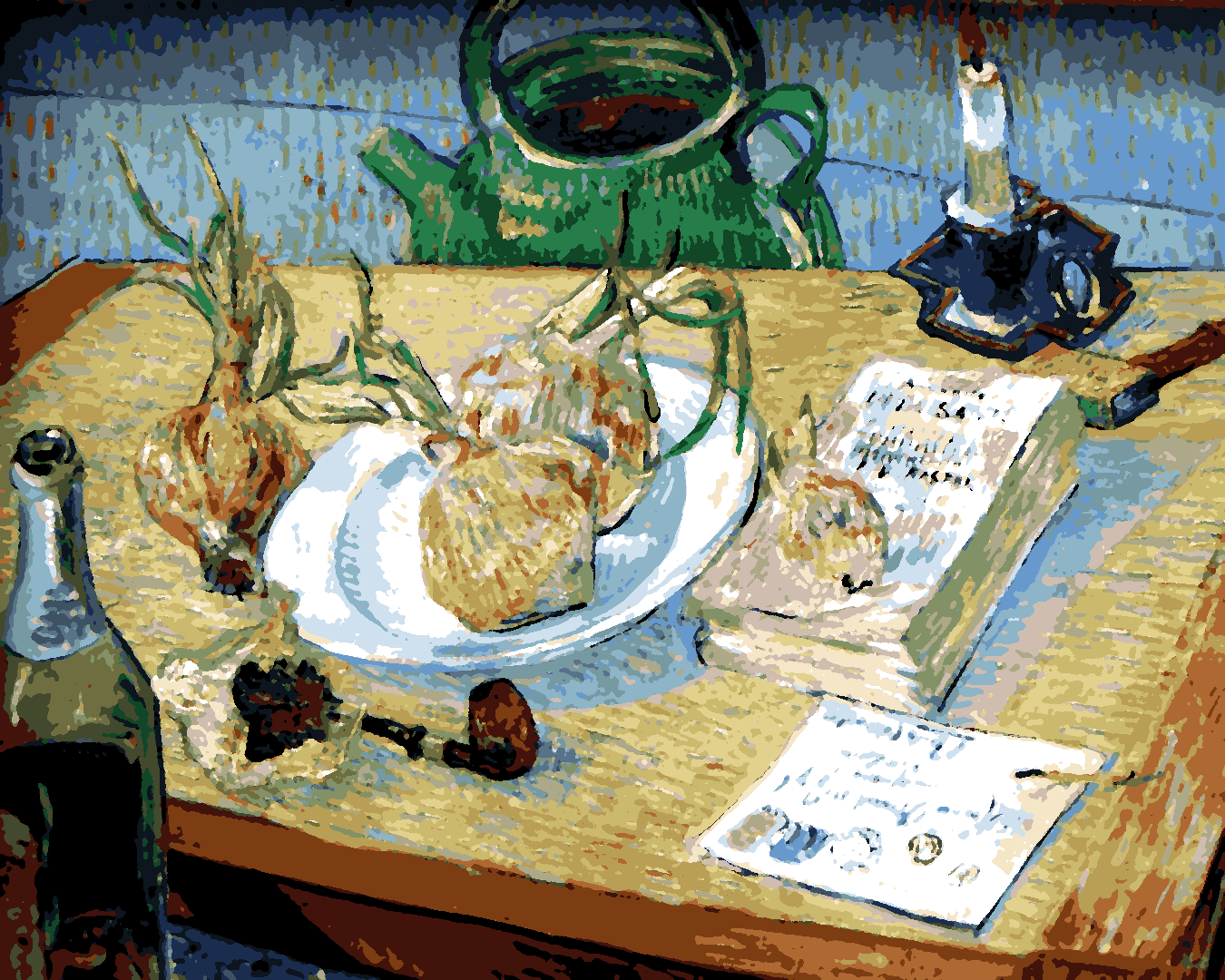 Vincent Van Gogh PD (127) - Still life with a plate of onions - Van-Go Paint-By-Number Kit