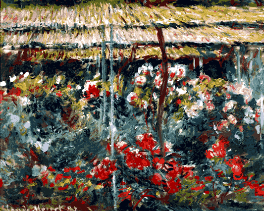 Claude Monet PD (128) - Peony Garden - Van-Go Paint-By-Number Kit