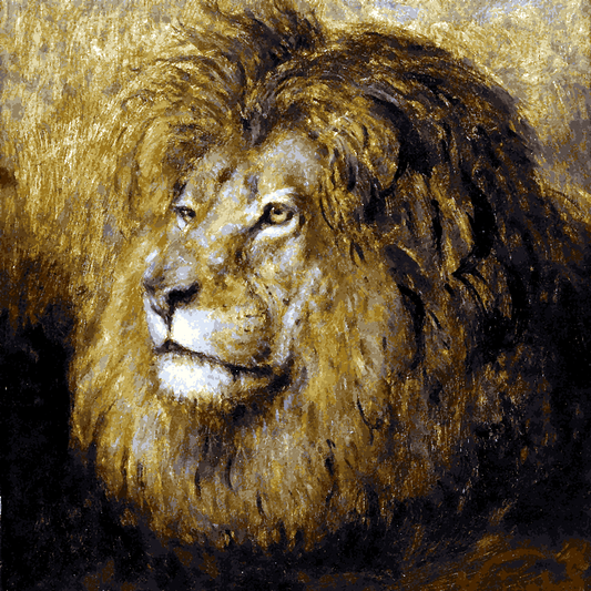 Lions Collection PD (12) - Lion head by Géza Vastagh - Van-Go Paint-By-Number Kit