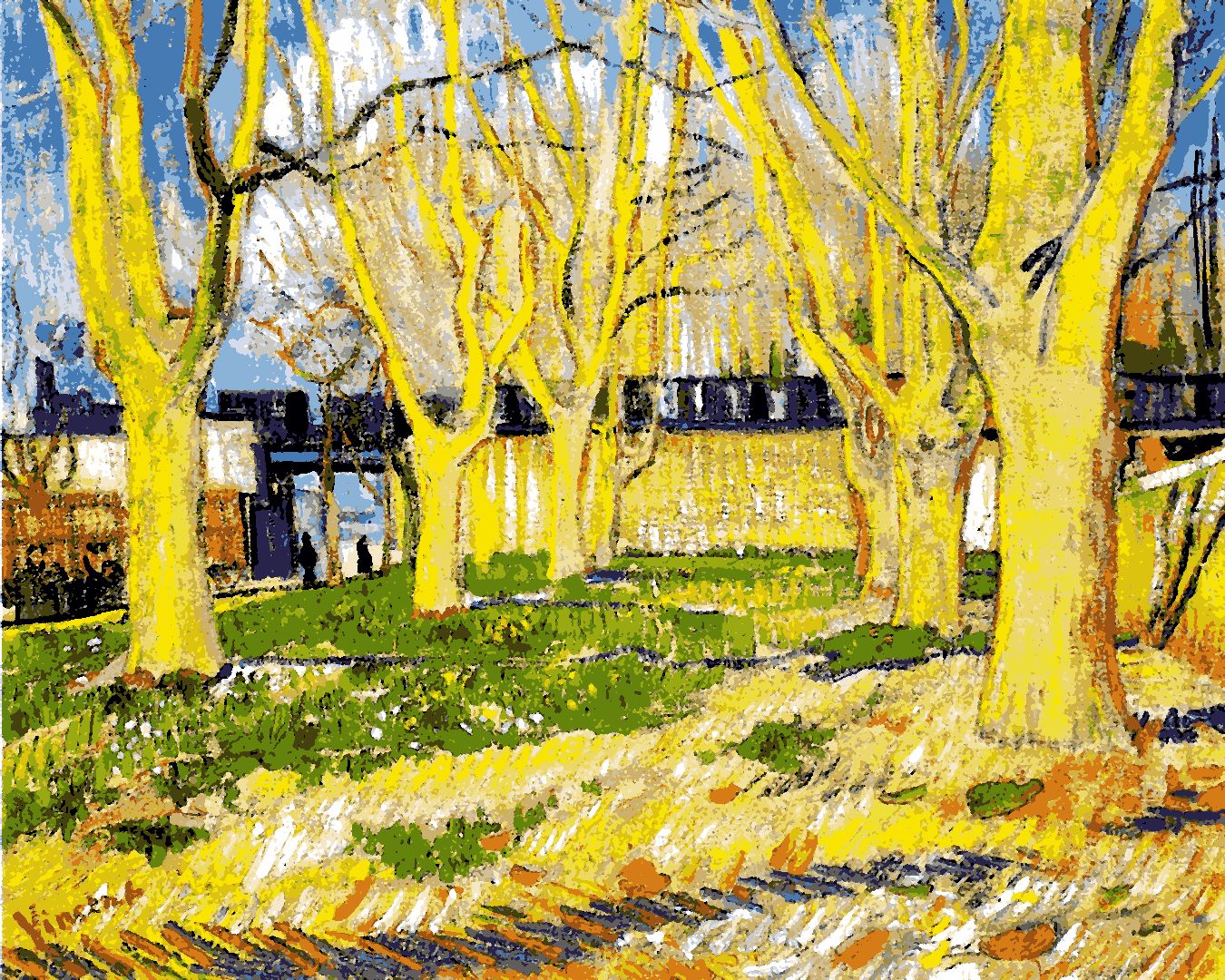 Vincent Van Gogh PD (12) - Avenue of Plane Trees near Arles Station - Van-Go Paint-By-Number Kit