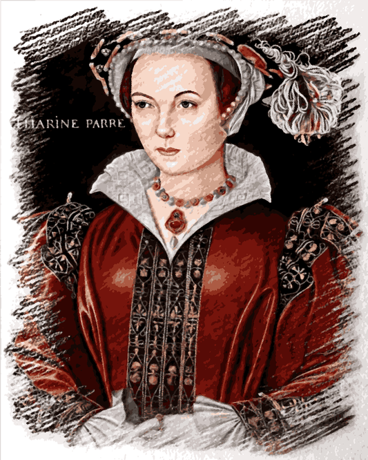 Royal Portrait PD (38) - Catherine Parr, Queen of England - Van-Go Paint-By-Number Kit