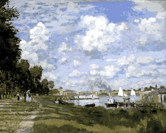 Claude Monet PD (12) - The Basin at Argenteuil - Van-Go Paint-By-Number Kit
