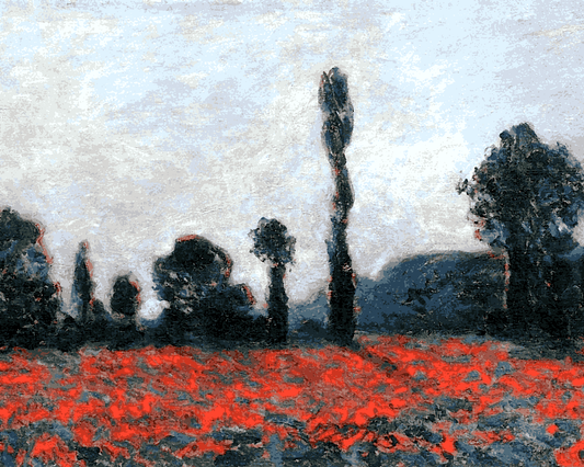 Claude Monet PD (132) - Poppies - Van-Go Paint-By-Number Kit