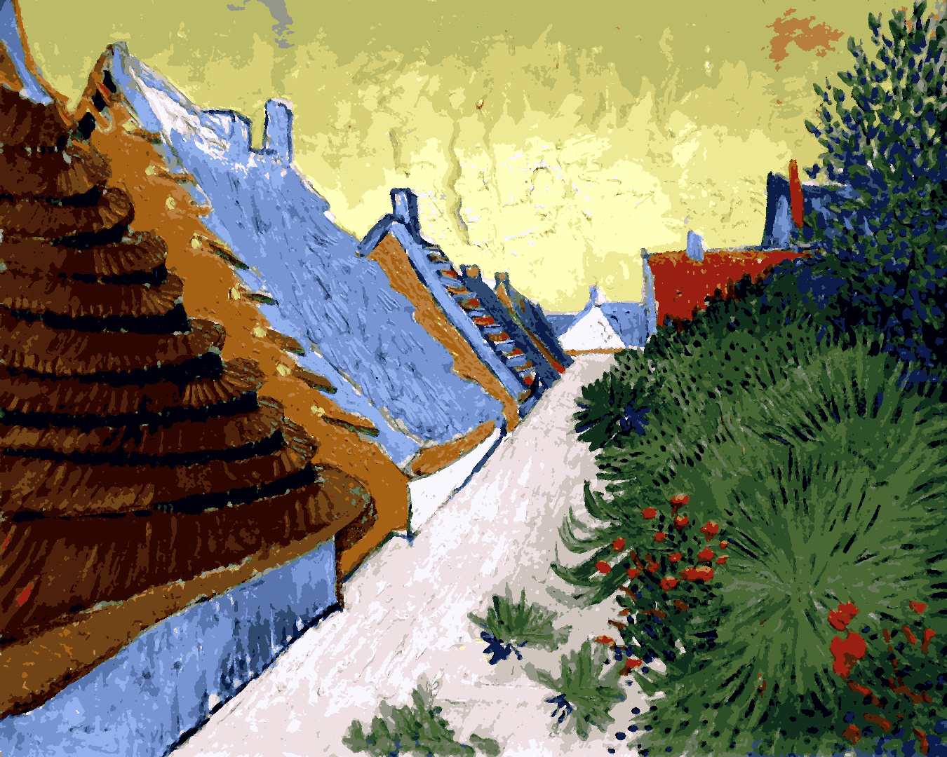 Vincent Van Gogh PD (135) - Street in Saintes-Maries - Van-Go Paint-By-Number Kit