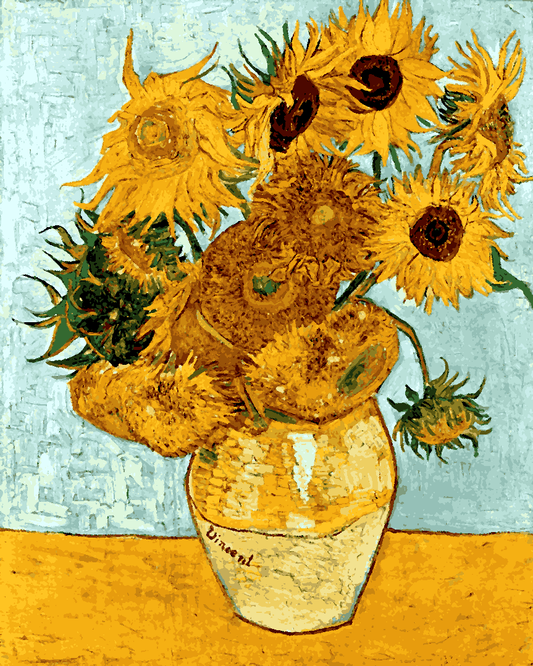 Vincent Van Gogh PD (137) - Sunflowers - Van-Go Paint-By-Number Kit