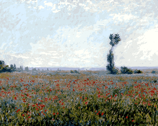 Claude Monet PD (137) - Poppy Field - Van-Go Paint-By-Number Kit
