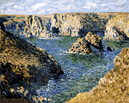 Claude Monet PD (139) - Port-Domois, Belle-Isle - Van-Go Paint-By-Number Kit