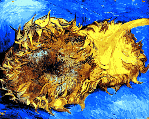 Vincent Van Gogh OD (139) - Sunflowers - Van-Go Paint-By-Number Kit