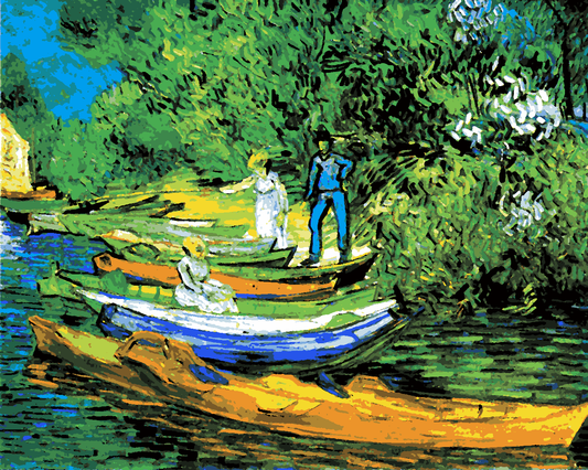 Vincent Van Gogh PD (13) - Bank of the Oise at Auvers - Van-Go Paint-By-Number Kit