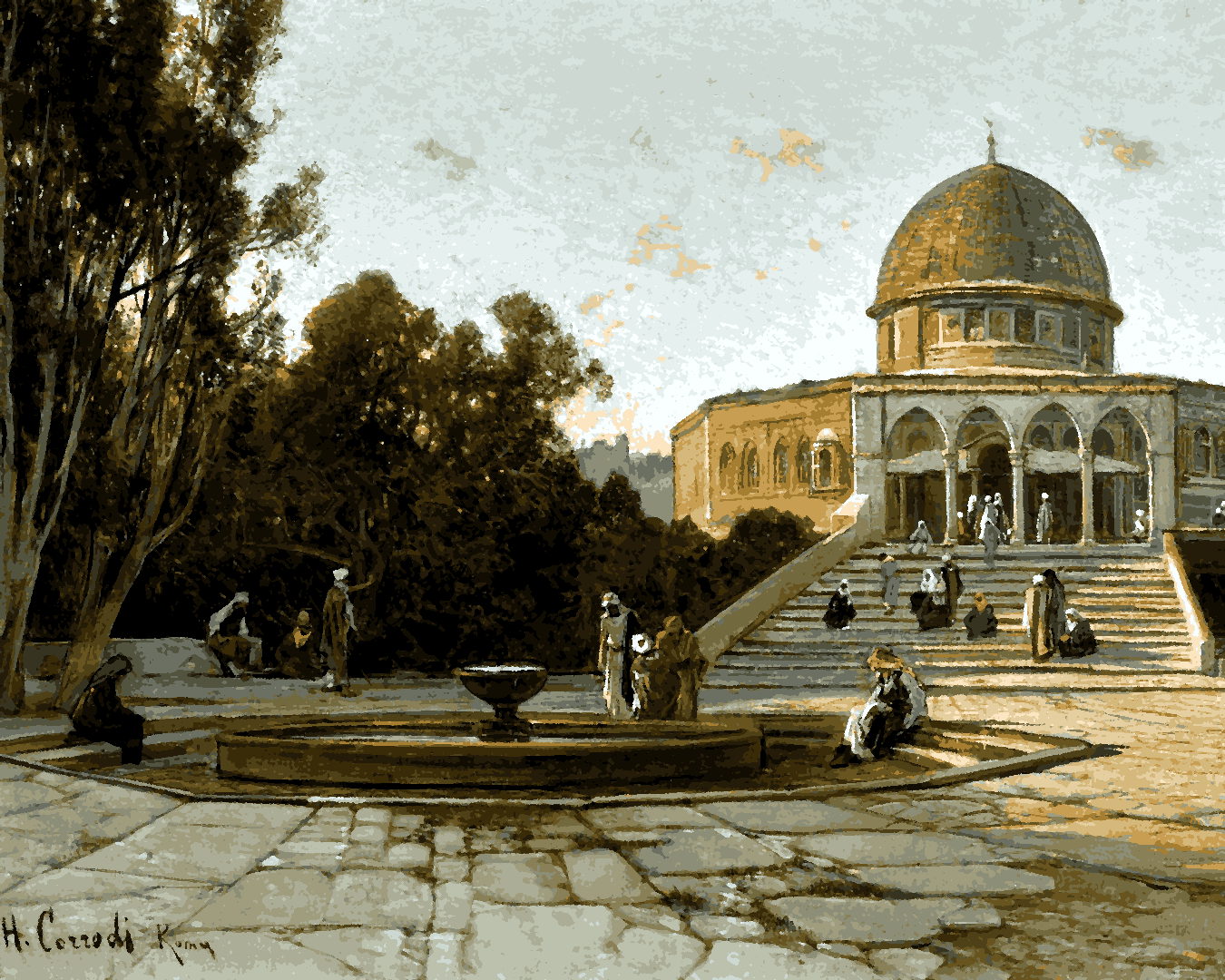 Jerusalem Collection PD (13) - The Dome Of The Rock - Van-Go Paint-By-Number Kit