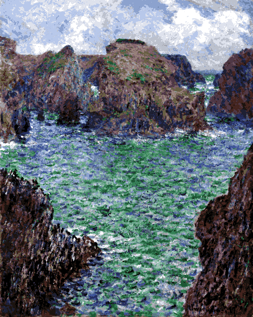 Claude Monet PD (140) - Port-Goulphar, Belle-Île - Van-Go Paint-By-Number Kit