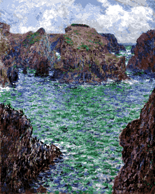 Claude Monet PD (140) - Port-Goulphar, Belle-Île - Van-Go Paint-By-Number Kit