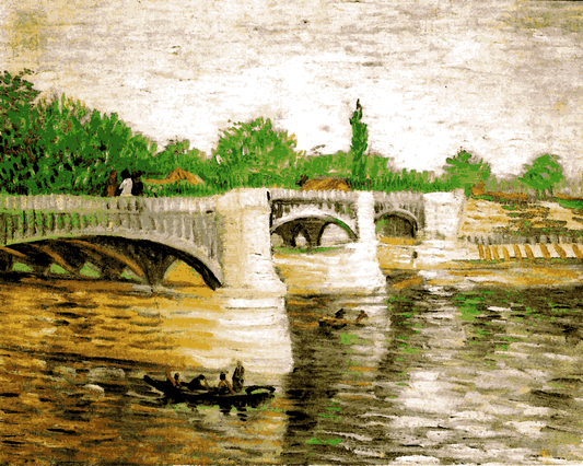 Vincent Van Gogh PD (141) - The Bridge at Courbevoie - Van-Go Paint-By-Number Kit