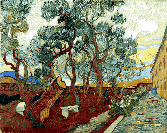 Vincent Van Gogh PD (144) - The garden of St. Paul's Hospital - Van-Go Paint-By-Number Kit