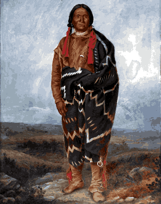 Native Americans Collection PD (14) - Apache Indian - Van-Go Paint-By-Number Kit