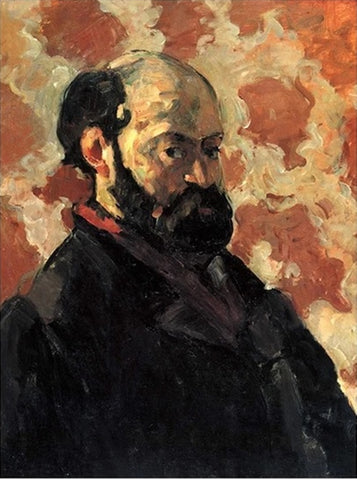 Self Portrait in Front of Pink Background by Paul Cezanne - Van-Go Paint-By-Number Kit