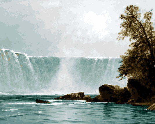 Niagara Falls Collection PD (14) - by Alfred Thompson Bricher - Van-Go Paint-By-Number Kit