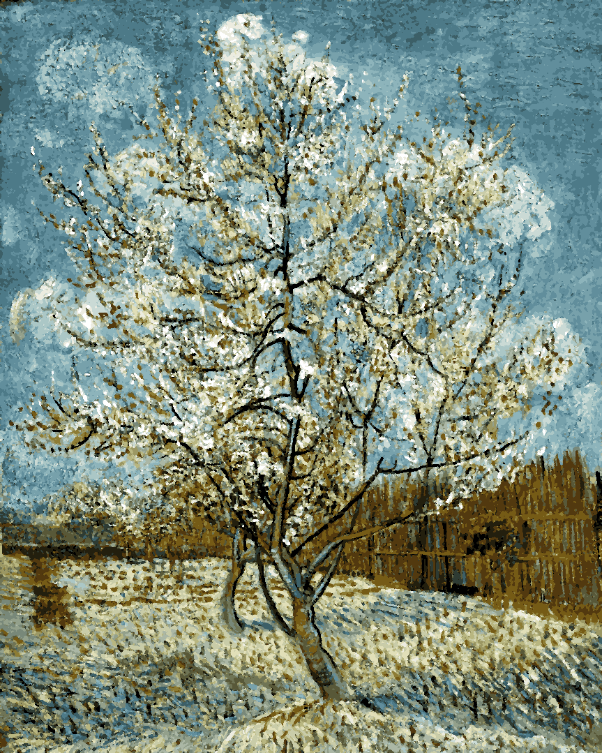 Vincent Van Gogh PD (154) - The pink peach tree - Van-Go Paint-By-Number Kit