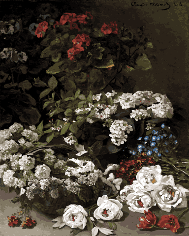 Claude Monet OD (159) - Spring Flowers - Van-Go Paint-By-Number Kit