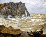 Claude Monet OD (165) -  Stormy Sea in Étretat - Van-Go Paint-By-Number Kit