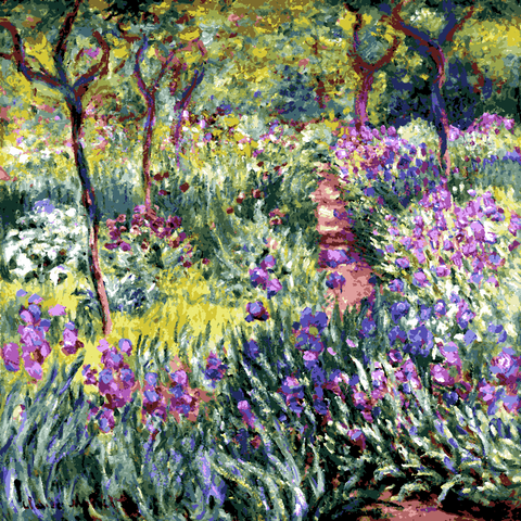 Claude Monet OD (168) - The Artist’s Garden in Giverny - Van-Go Paint-By-Number Kit