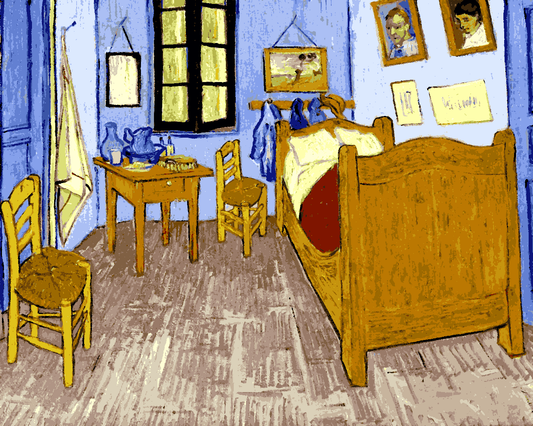 Vincent Van Gogh PD (16) - Bedroom in Arles - Van-Go Paint-By-Number Kit