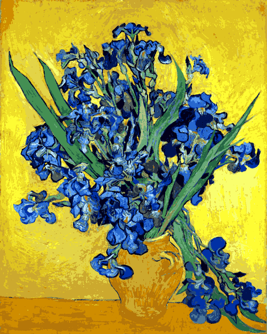 Vincent Van Gogh PD (179) - Vase with Irises - Van-Go Paint-By-Number Kit